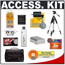Accessory Kit for Canon Rebel XT & XTi Digital SLR Camera with Spare NB-2LH Battery + 2GB CF Memory Card + Tripod + Case + Cameta Bonus Accessory Kit