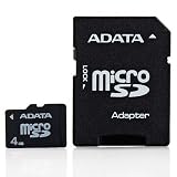 (2 Pack Combo) Original OEM A-Data 4GB MicroSD card Plus SD Adaptor With Lifetime Manufacturer Warranty + Free Keychain MicroSD Card Reader ( Colors May Vary) For HTC Inspire 4G AT&T Plus Live My Life Wristband