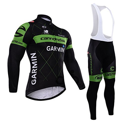 2014 Outdoor Sports Pro Team Men's Long Sleeve Cycling Jersey and Tights Set