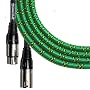 Spectraflex Braided Series Lo-Z Microphone Cable, 30 Foot, Green