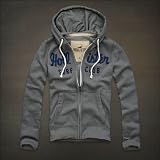 Hollister Co. ホリスター メンズ パーカー フーディー [グレー/アップリケロゴ] 並行輸入品
