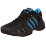 adidas Men's Barricade V Tennis Shoe,Black/Teal/Black,9 M