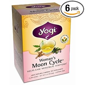 Yogi Woman's Moon Cycle, Herbal Tea Supplement, 16-Count Tea Bags (Pack of 6)