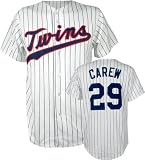 Rod Carew Majestic Cooperstown Throwback Minnesota Twins Jersey - Large