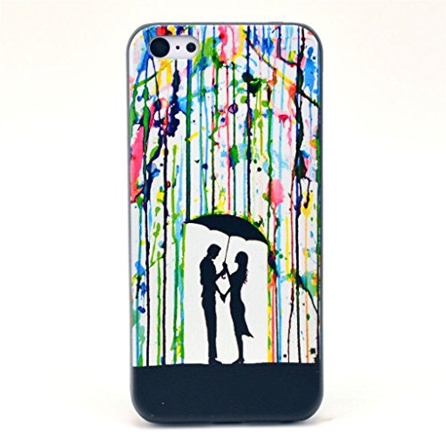 5C Case,iPhone 5C Case,Gift_Source Funny Series Picture [Romantic couple tennis Design pattern] Hard Back Case Cover Skin For Apple iPhone 5C +1 X Screen Protector and Stylus Pen