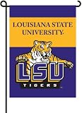 LSU Fighting Tigers 2-Sided Garden Flag Set W/ #11213 Garden Pole - NCAA