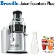 Breville JE98XL Juice Fountain Bundle Plus Juice Jar With White Lid and Smoothies Bible recipe book