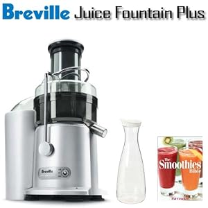 Breville JE98XL Juice Fountain Bundle Plus Juice Jar With White Lid and Smoothies Bible... by 