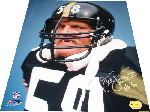Jack Lambert Steelers AUTO HOF 16x20 Photo Lambert HOLO