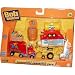 Search : Bob the Builder Take Along Die Cast Metal and Plastic Vehicles Collectible Character Pack - Bob's Paintworks Diorama with Packer, Scoop, Mobile Home, Paint Tanker on Flatbed Trailer, Pilchard Hiding in a Barrel and Paint Cargo