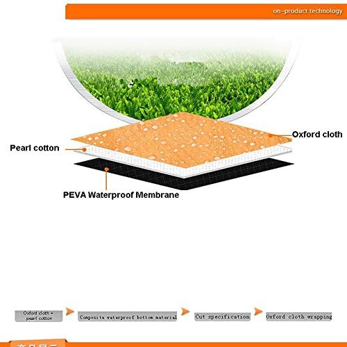 Euout® HIGH-END OUTDOOR PICNIC MAT 72"x60"Moisture-proof, Water-proof and Sand-proof 3-Layer Camping Picnic Blanket Beach Mat (Orange)