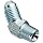 EATON Aeroquip 2023-2-4S 45 Degree Male Elbow, JIC 37° & NPT End Types, Carbon Steel, 1/4 JIC(m) x 1/8 NPT(m) End Size, 1/4" Tube OD, 1/8" Male Pipe Size