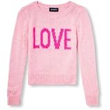 THE CHILDREN'S PLACE(ザ・チルドレンズプレイス) メタリックファジーアイコンセーター ピンクブロッサム トップスニット 10～12歳【並行輸入】