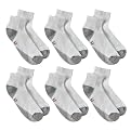Mens Hanes® Ankle Sock 6-pk. - White (6-12)