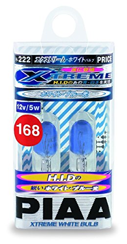 PIAA 19172 168 Xtreme White Wedge Bulb Xtreme White Wedge Bulb, (Pack of 2)