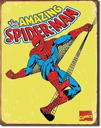 Spiderman Retro Tin Sign 12.5"W x 16"H