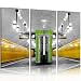 3 Bilder - BERLIN UNDERGROUND 130x75cm (br-005) - ACHTUNG: GUTSCHEIN 10,00EUR - Triptychon Bild auf Leinwand Fotokunst Kunstdruck Art Deko - Alle unsere Bilder sind auf Keilrahmen aufgezogen: fertig zum Aufh&auml;ngen - ready to hang - Versandkostenfrei