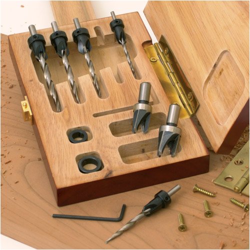9-piece Taper Drill, Counter Sink, Plug Cutter Set