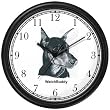 Doberman Pinscher Dog Wall Clock by WatchBuddy Timepieces (Slate Blue Frame)