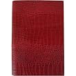Cherry Red Cavallini Gigante Embossed Leather Journal