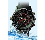 Perfekt für Hobbydetektive: Wasserfeste digital Kamera Uhr, 4GB Speicher zum Aufnehmen von Videos und Bildern / Hidden Camera Cam Watch waterproof, 3 MP, Auflösung: 1280 x 960, 30 fps, Video / Foto / versteckt / wasserfest / spy / Spionage - Marke Incutex