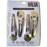 Halsa Professional Snap Clips 4 Count