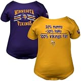 NFL Infant/Toddler Boys' Minnesota Vikings Two Pack Short Sleeve Bodysuit (Team Color, 3-6M)