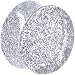 3/4" Clear Glitter Acrylic Saddle Plug