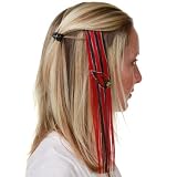 NFL Arizona Cardinals Ladies Cardinal-Black Sports Extension Hair Clips