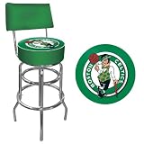Boston Celtics NBA Padded Swivel Bar Stool with Back