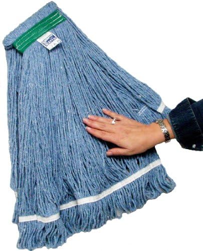 Heavy Duty Washable Commercial Blue Mop Head, 2 pack, No Shipping Charge, Made in the USA