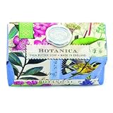 Michel Design Works Over-size Scented Triple-milled Bath Soap Bar 7.3-Ounce (Pack of 2), Botanica