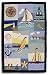 Beautiful Custom Nautical Rectangular Rug by Patch Quilts