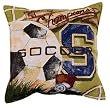 Vintage Soccer Sports Decorative Throw Pillow 17" x 17"