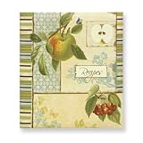 Vintage Fruit Pocket Page Recipe Book