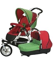 Slalom Pro Auto Pro Travel System - Cherry (Red Green)