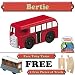 Bertie the Bus from Thomas The Tank Engine Wooden Train Set - Free 2 Pieces of Track ...