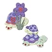 Tiny Turtles Set of 2 Wall Hangings - Lavender/ Pink