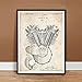 Steves Poster Store HARLEY DAVIDSON 1923 MOTORCYCLE ENGINE POSTER Patent Art Print, 18 by 24