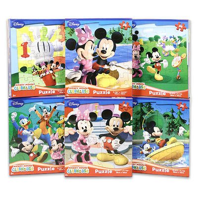 Disney Mickey Mouse Clubhouse 24-Piece Jigsaw Puzzle, A Set of 6 Puzzles