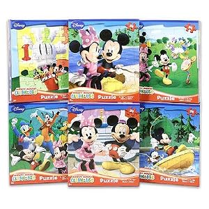 Disney Mickey Mouse Clubhouse 24-Piece Jigsaw Puzzle, A Set of 6 Puzzles by 