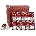 100 Count Glass Trim Kit - Red and Silver