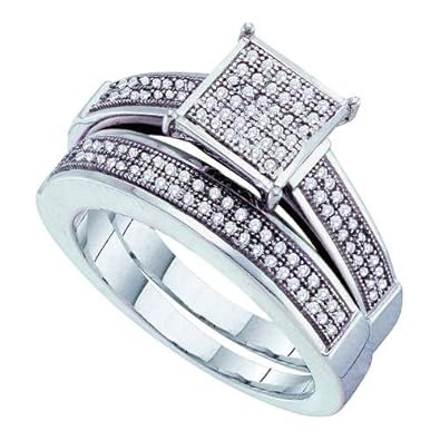 Cheap Girls Jewelry 0.33CT DIAMOND FASHION BRIDAL SET For Sale