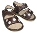 Puddle Jumper Brown & White Polka Dot Toddler Sandals