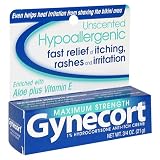 Gynecort 1% Hydrocortisone Anti-Itch Creme, Maximum Strength, 0.75 oz (21g), Tubes, (Case of 6)