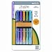 Zebra Zazzle Fluorescent Highlighter, Chisel Tip, Blue, Green, Pink, Yellow, Violet Ink, 5 per Set (74005)