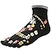 kilofly Japanese Cartoon Full Toe Tube Socks Value Pack, Set of 4 Pairs