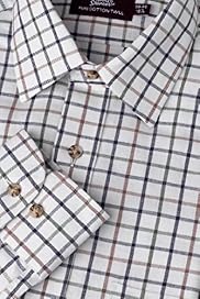 Sartorial Pure Cotton Oversized Checked Twill Shirt