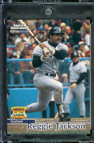 1999 Fleer Sports Illustrated Greats of the Game # 44 Reggie Jackson New York Yankees Baseball Card - Mint Condition - Shipped In Protective ScrewDown Display Case!