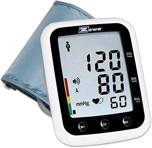 Bilingual Blood Pressure Monitor With LCD Screen, Cuff And Voice Assistance